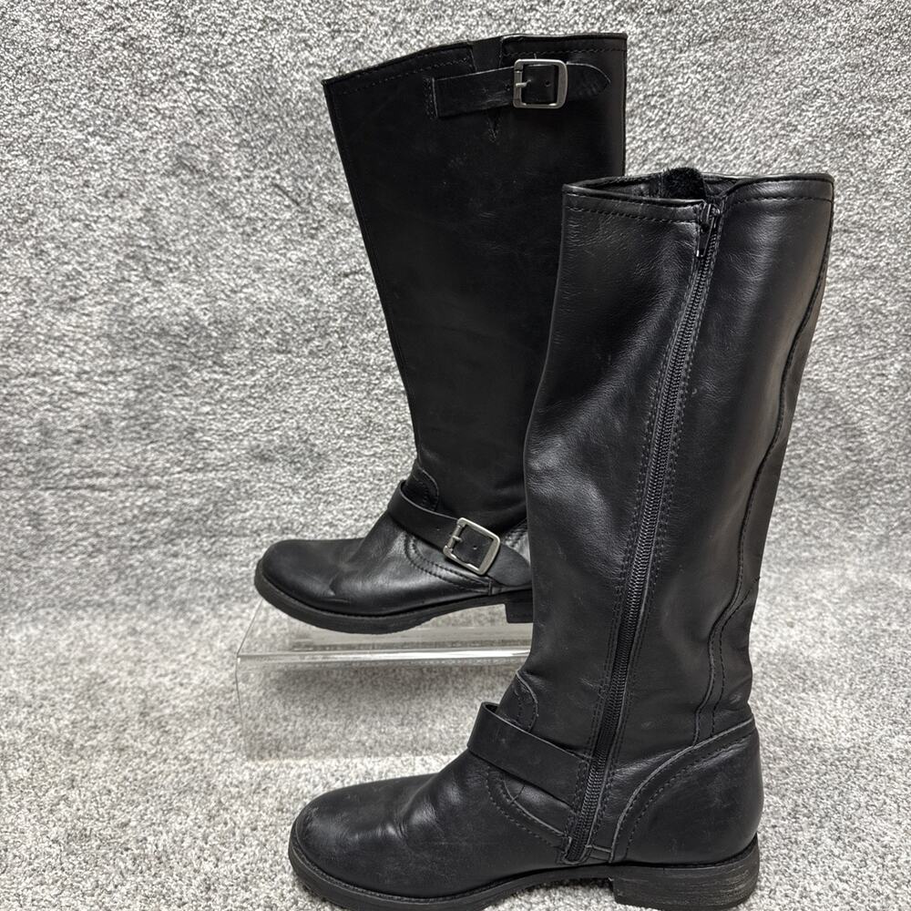 Civico 10 Leather Riding Boots Womens 8.5 Biker Gothic Dark Academia Mob Wife
